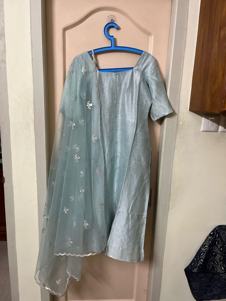 Pastel Blue Salwaar Suit