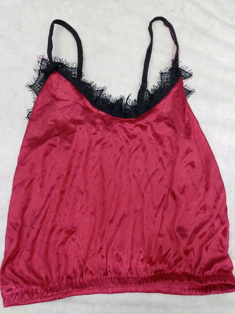 Hot Red Tank Top.32,34 Size