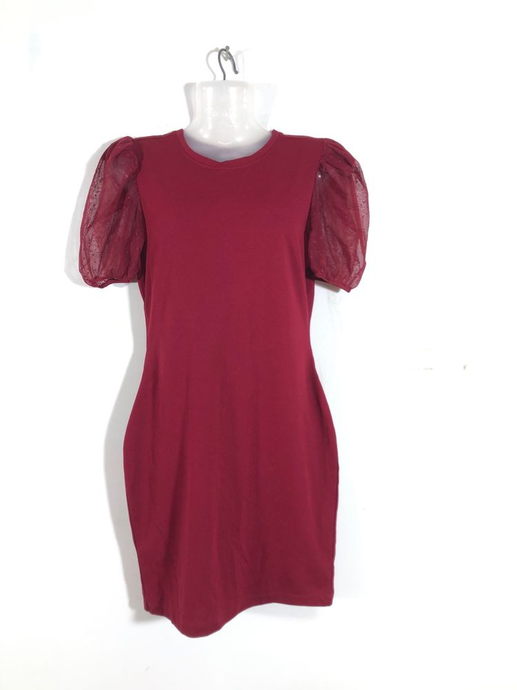 Maroon Bodycon Dress(Women’s)