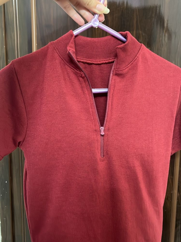 Maroon colour Top