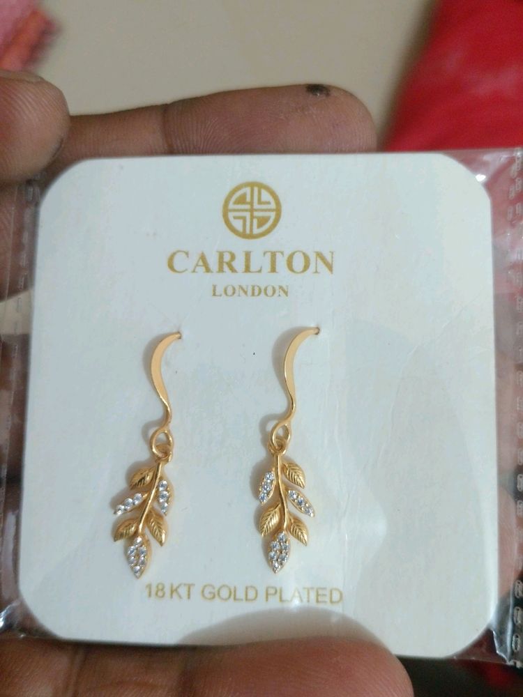 Earrings -18 Carat Gold Plated