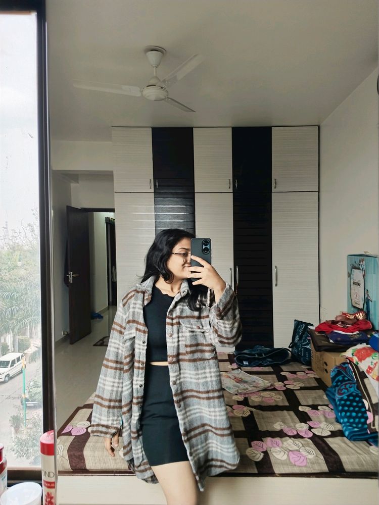 Thick Flannel Zara Style Overcoat