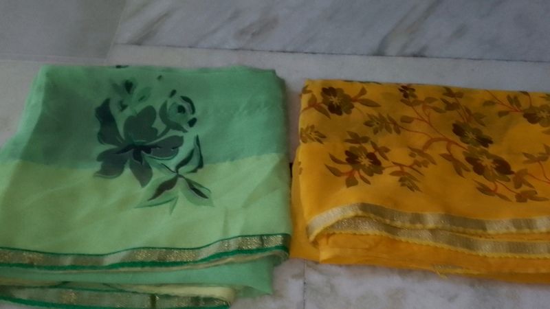 Printed Saree Pack Of 2🎉