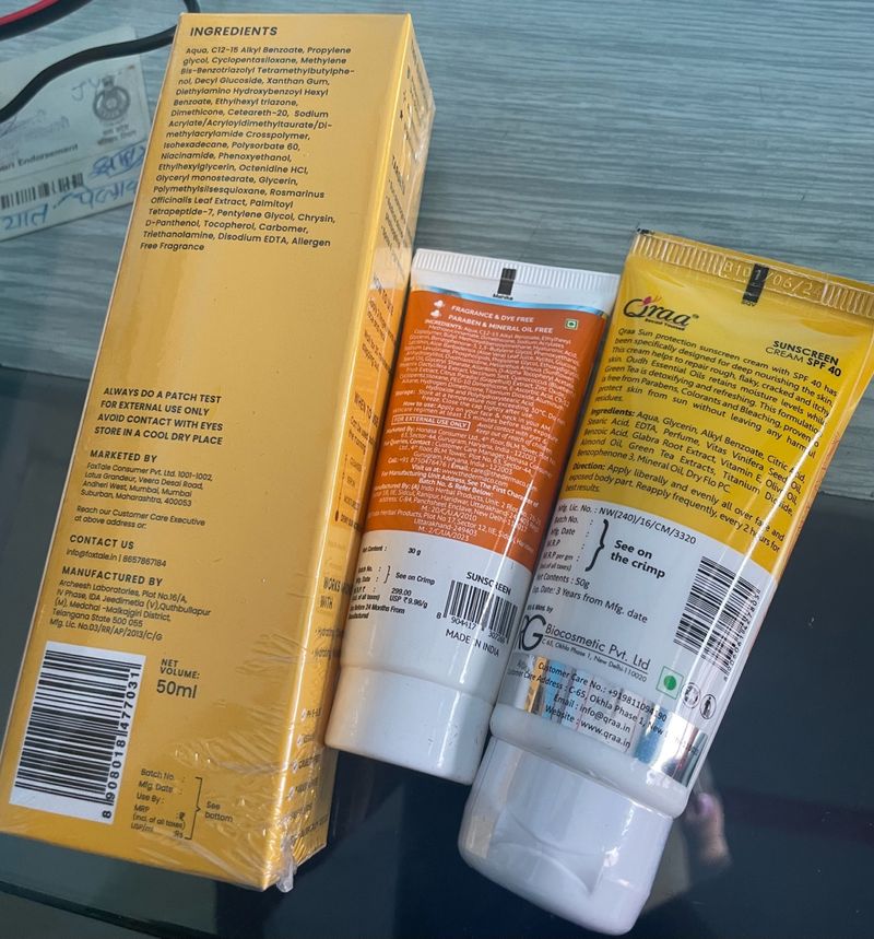 Set Of 3 Sunscreen