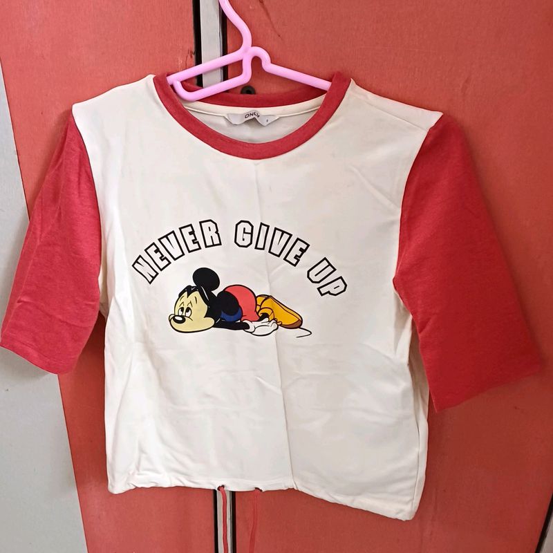 Mickey Mouse y2k Crop top from ONLY