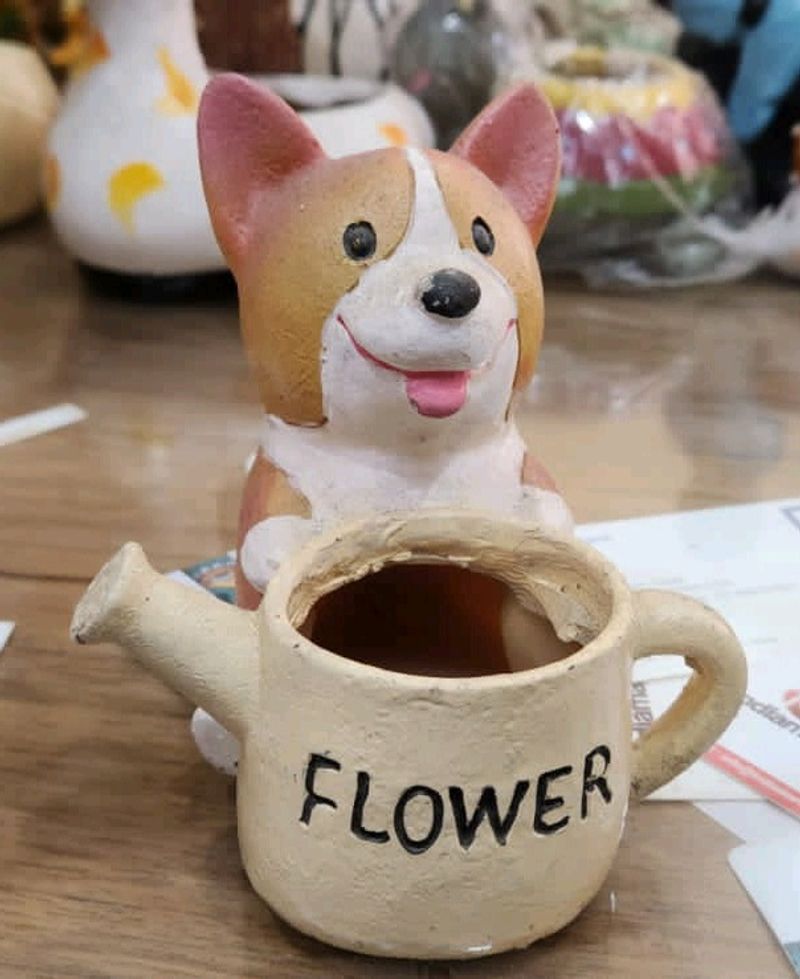 Dog Flower Pot