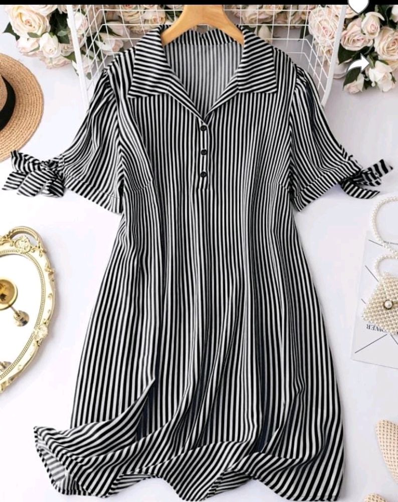 Black & White Striped Dress