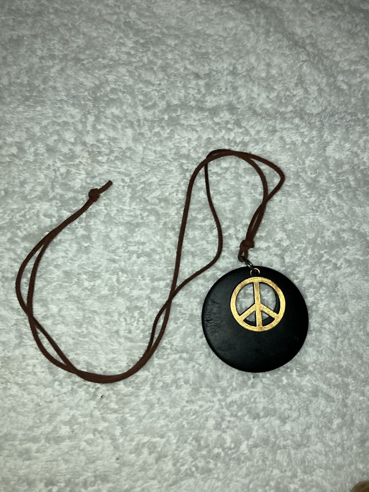 Peace symbol locket