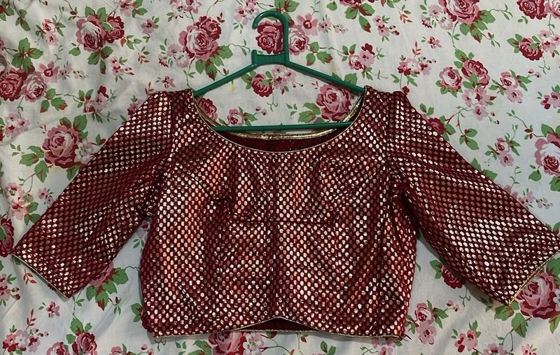 Stitched Blouse With 1" Extra Fabric Inside