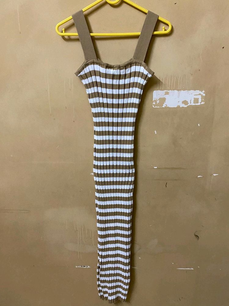 Striped Midi Bodycon Dress