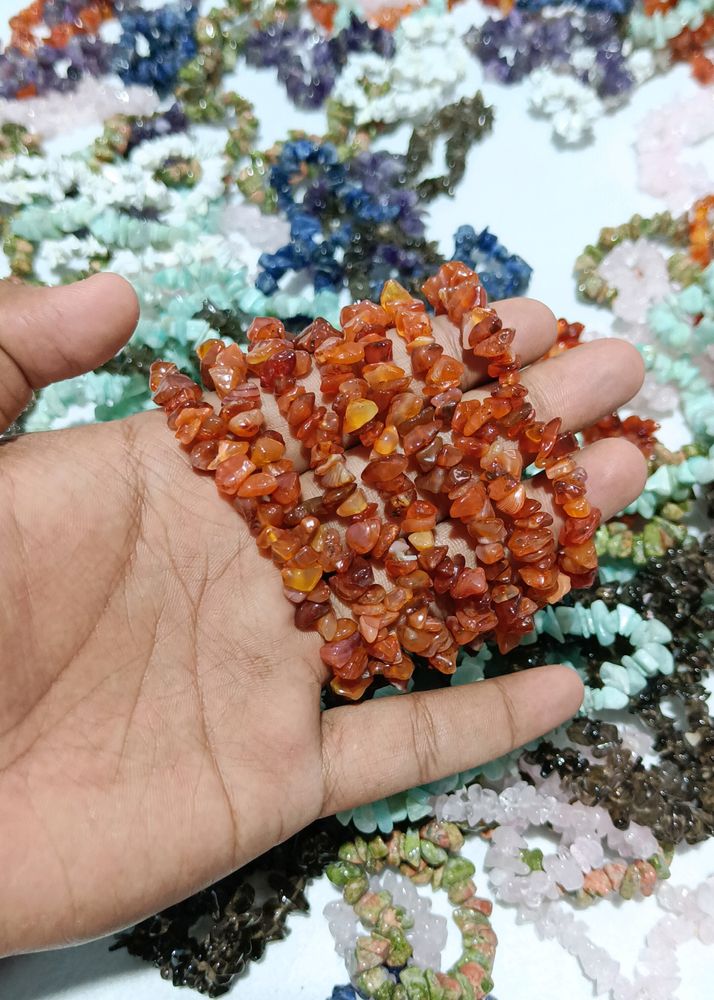 Carnelian Chips Bracelet 🧡🧡