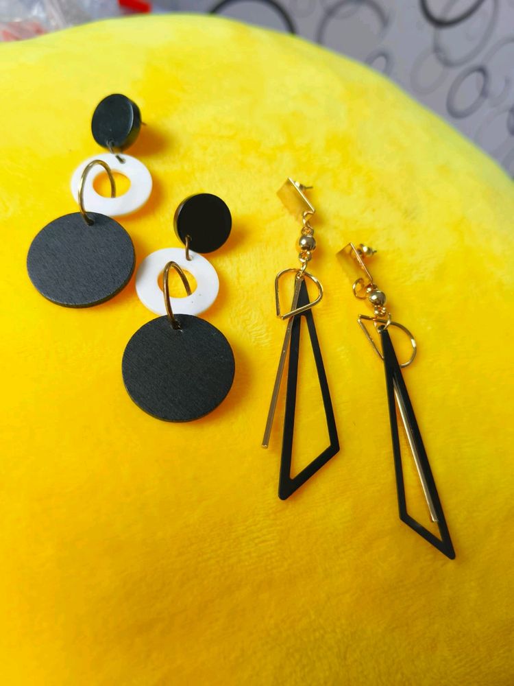 Black And White Earings