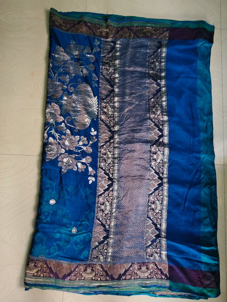 Pure Silver Zari Saree