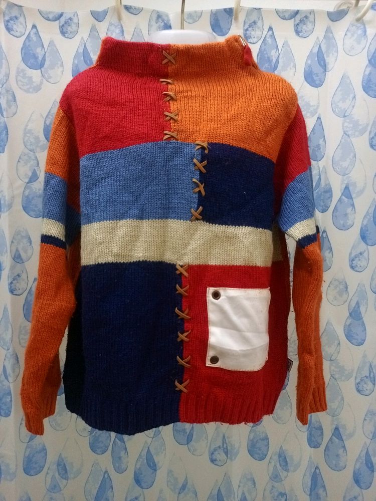 MULTI COLOUR DESIGNER SWEATER FOR BOYS