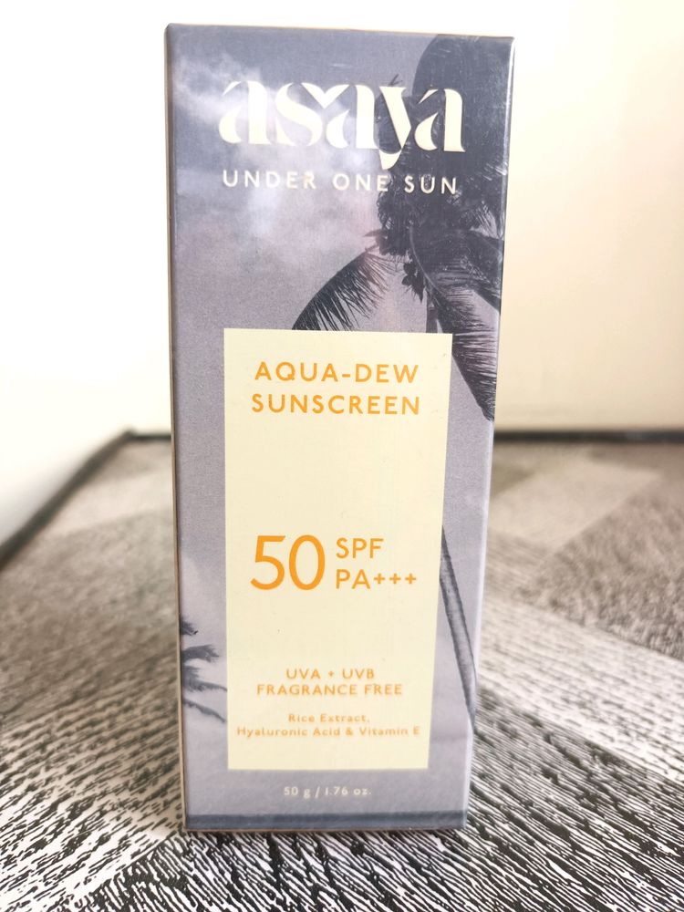 Asaya Aqua-Dew Sunscreen SPF 50 PA+++