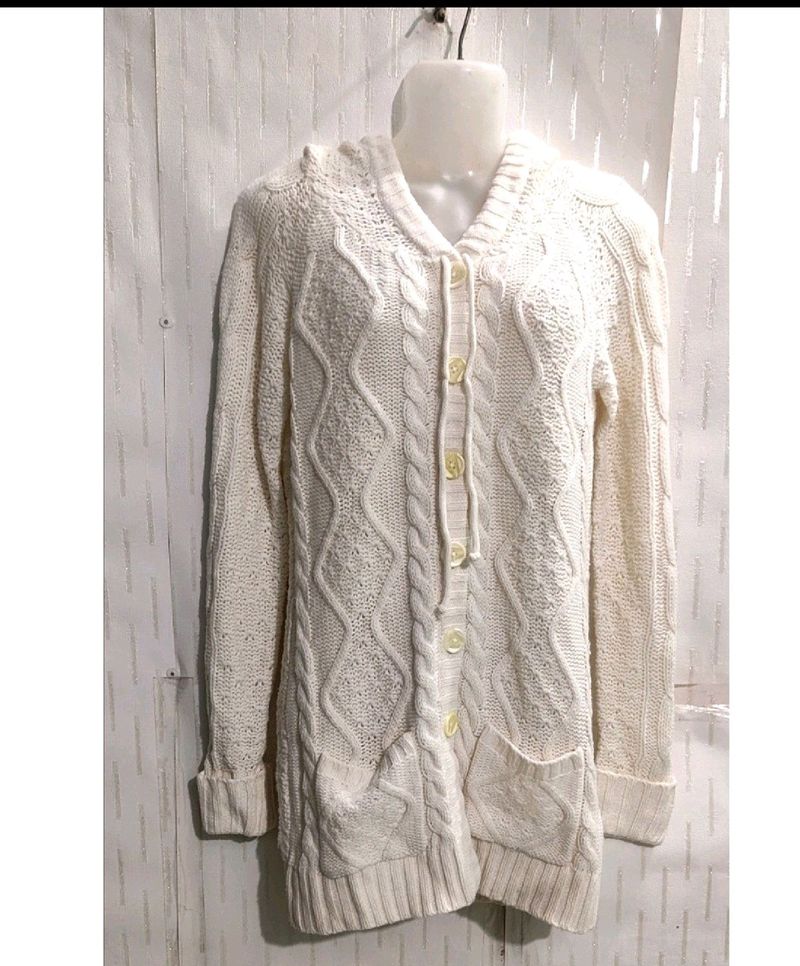 XL Size Long Hoodie Sweater For Women