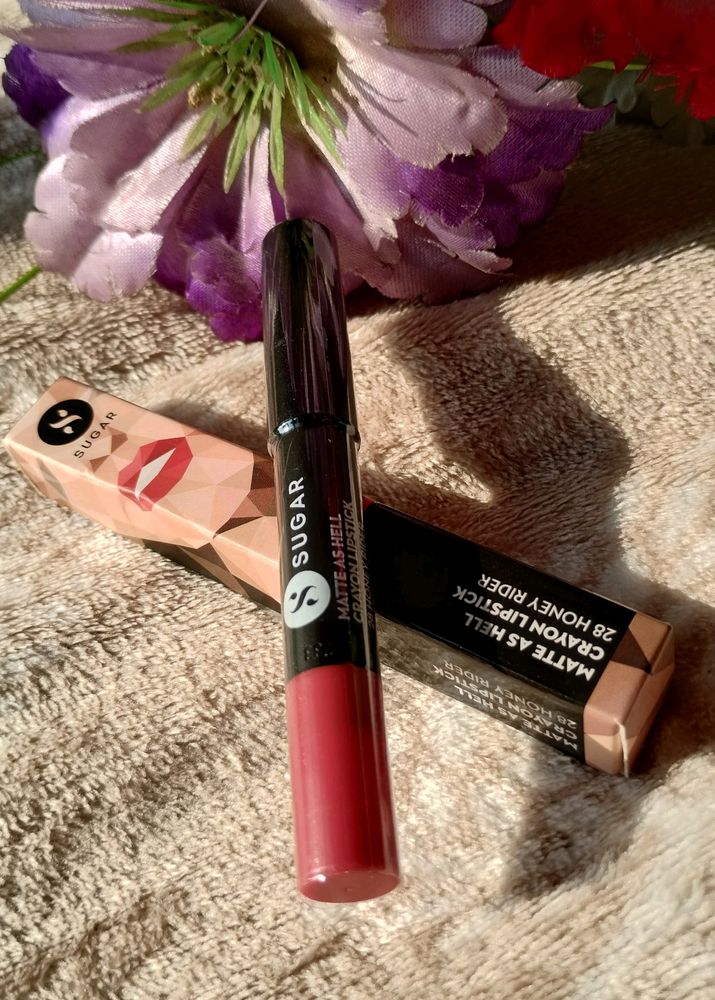 SUGAR Cosmetics Matte asHell LipCrayon-Honey Rider