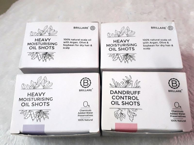 Brillare  Oil Shots Combo 4 Heavy Moisturising Sho