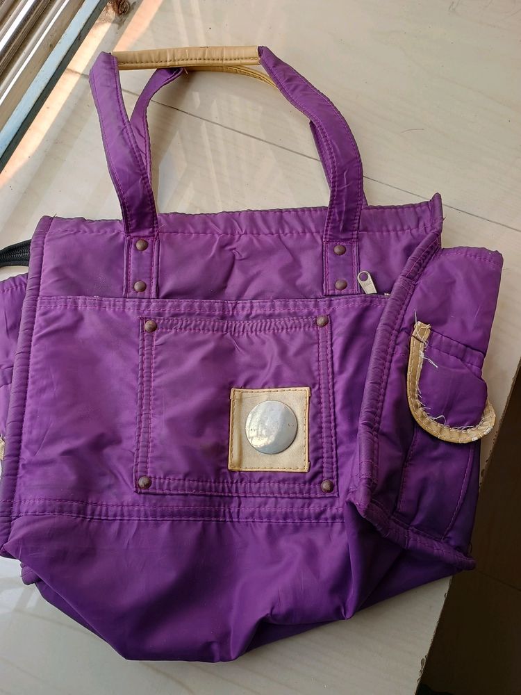 Purple Handbag For Daily Use.