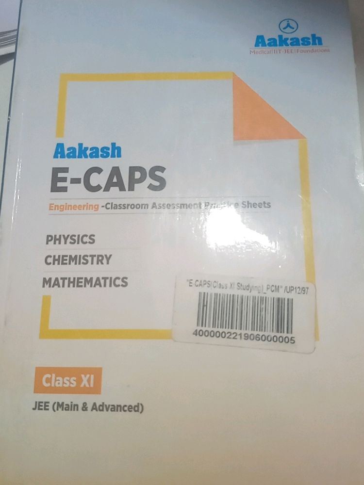 Aakash E-caps (Pcm) For Jee Main&Advanced