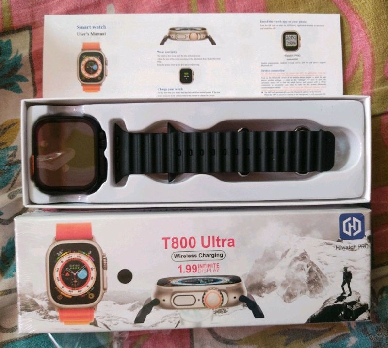 Premium T800 Ultra Black Smart Watch