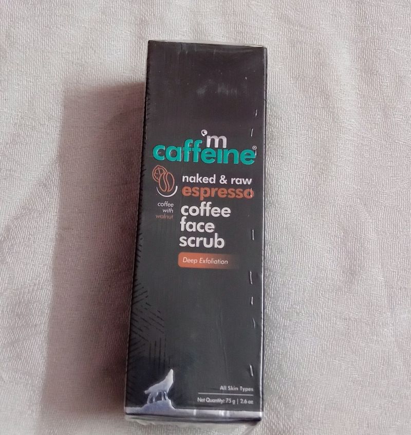 m Caffeine Espresso Coffee Face Scrub