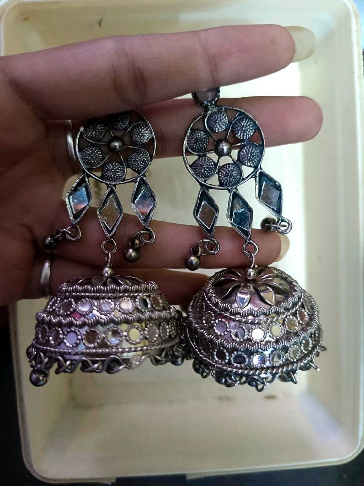 Oxidised earrings