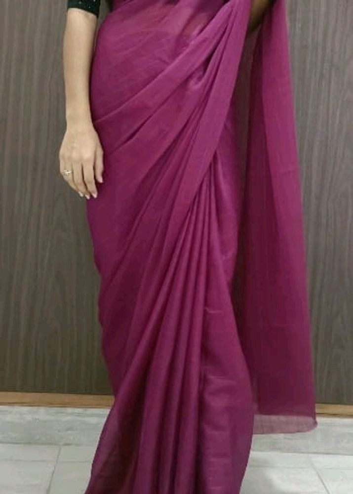 Purple Sequence Saree