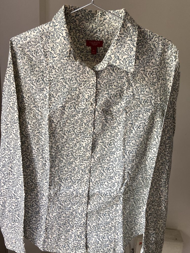 Talbots Printed Cotton Shirt