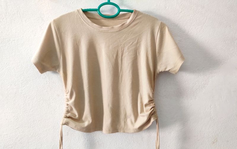 Tan crop top