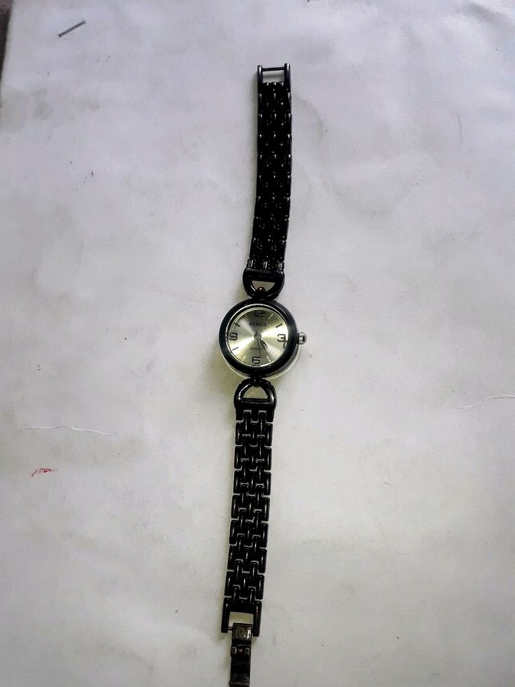 Black Colour Watch For Ladies