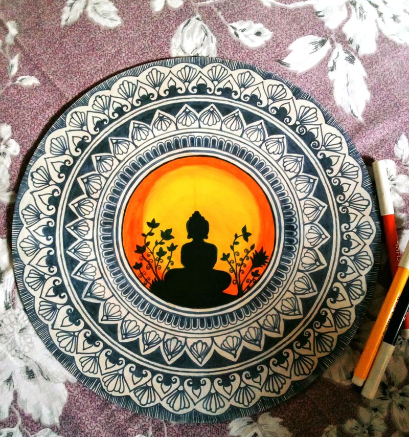 Mandala Art Of Buddha