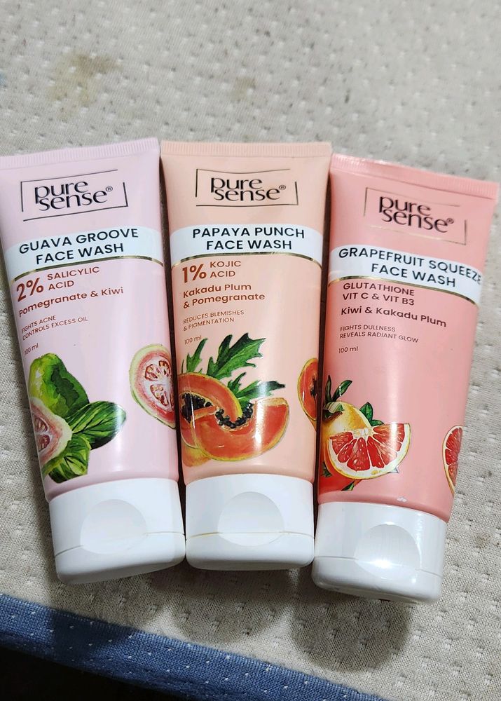 Trio Face Washes