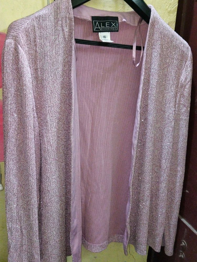 Pink Glitter Shrug