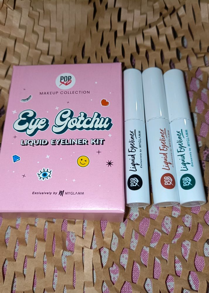 MyGlamm POPxo Eye Gotchu Liquid Eyeliner Kit (3Pcs)