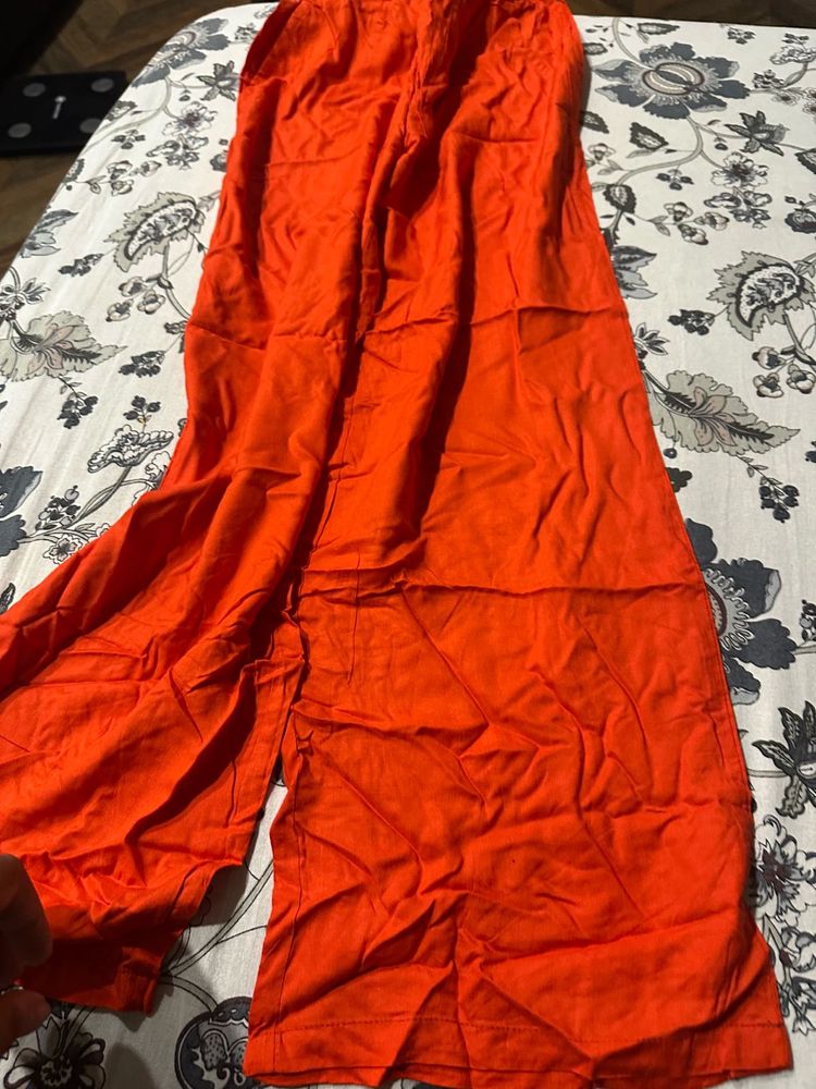 Plazo Orange Size s Unused Piece