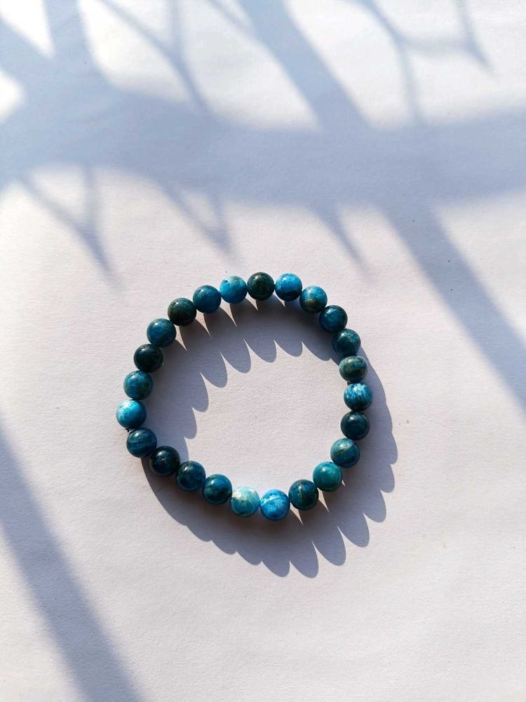 Blue Apatite Crystal Bracelet