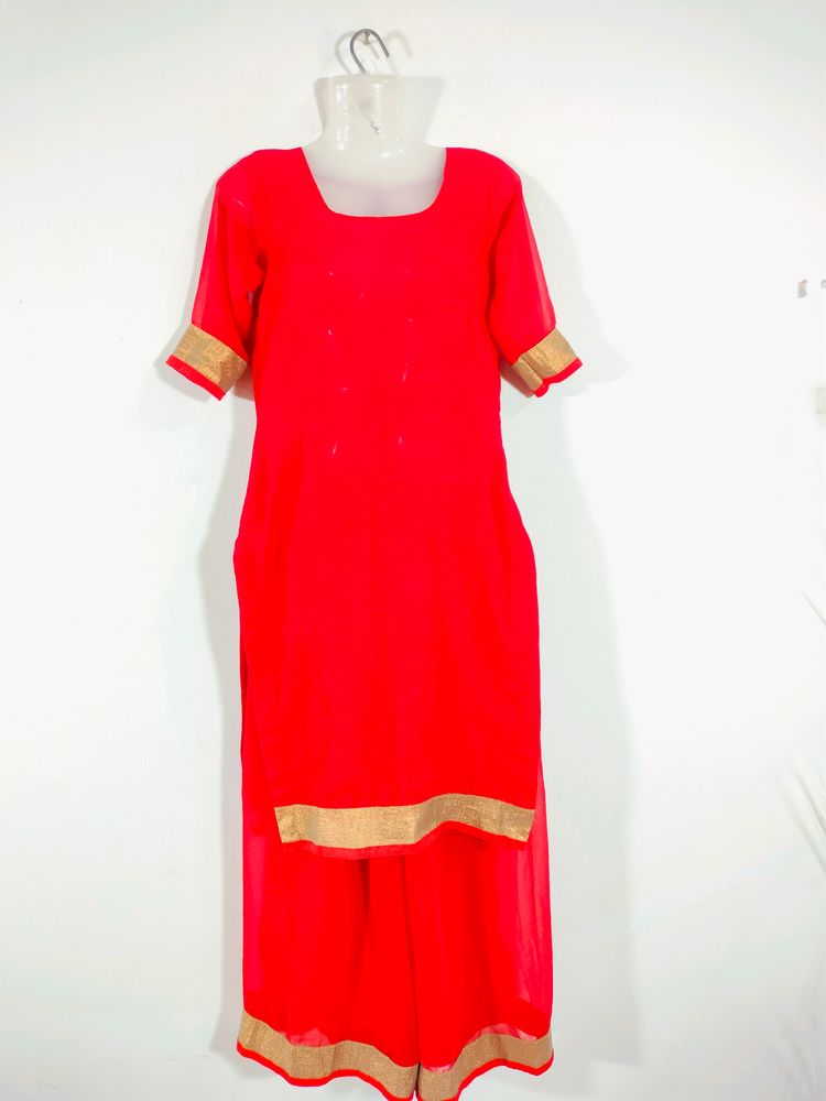 Red Casual Kurta (Women's)