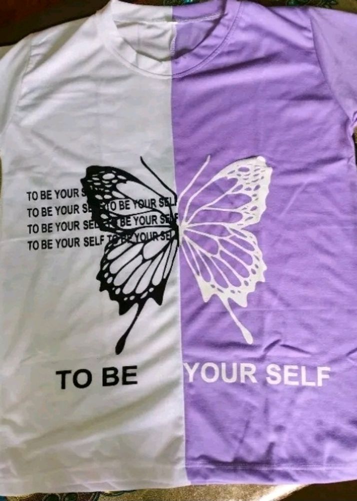 Lavender Butterfly Oversized T-shirt