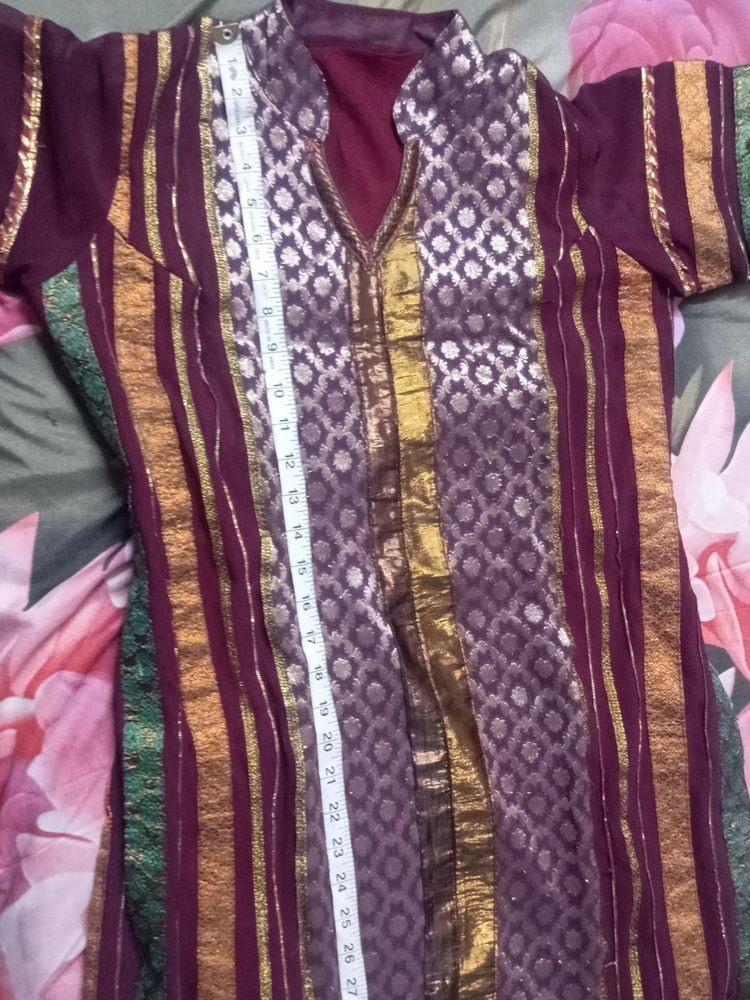 Purple Kurta