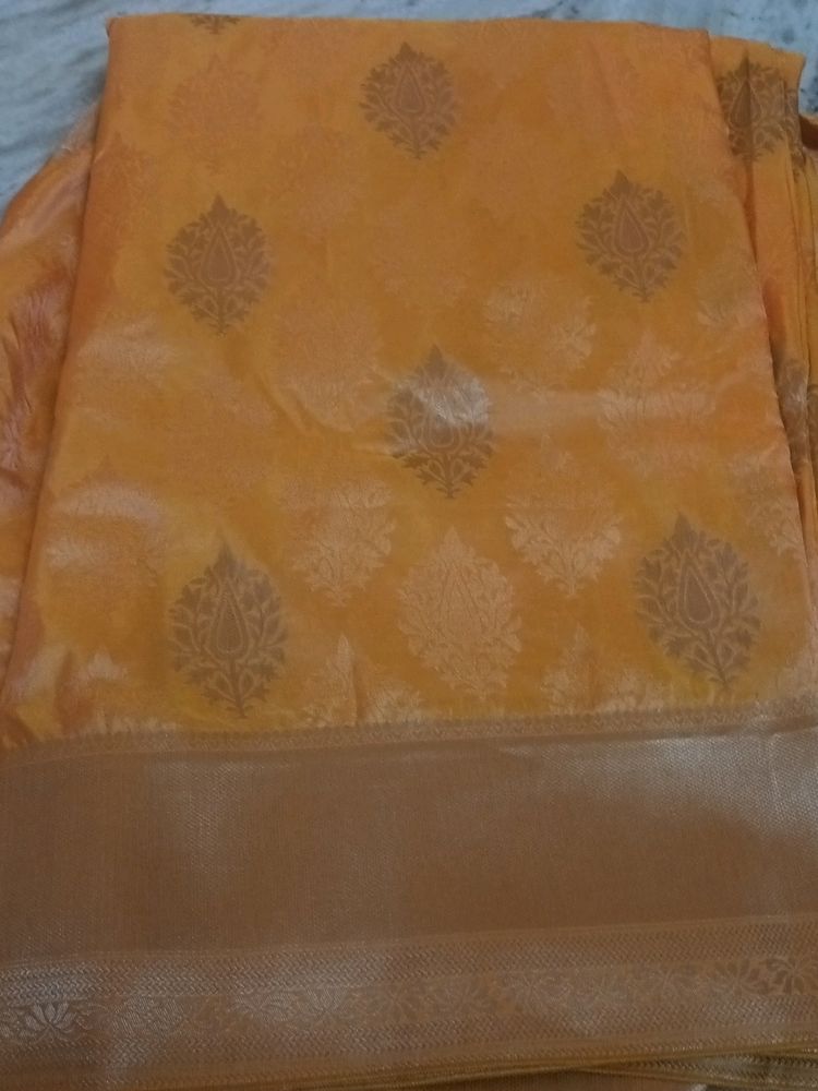 New Banarasi Saree Without Blouse Piece