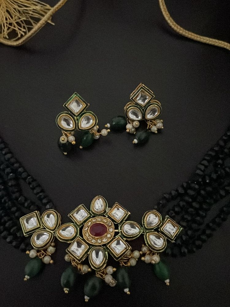 Green Jewellery Set