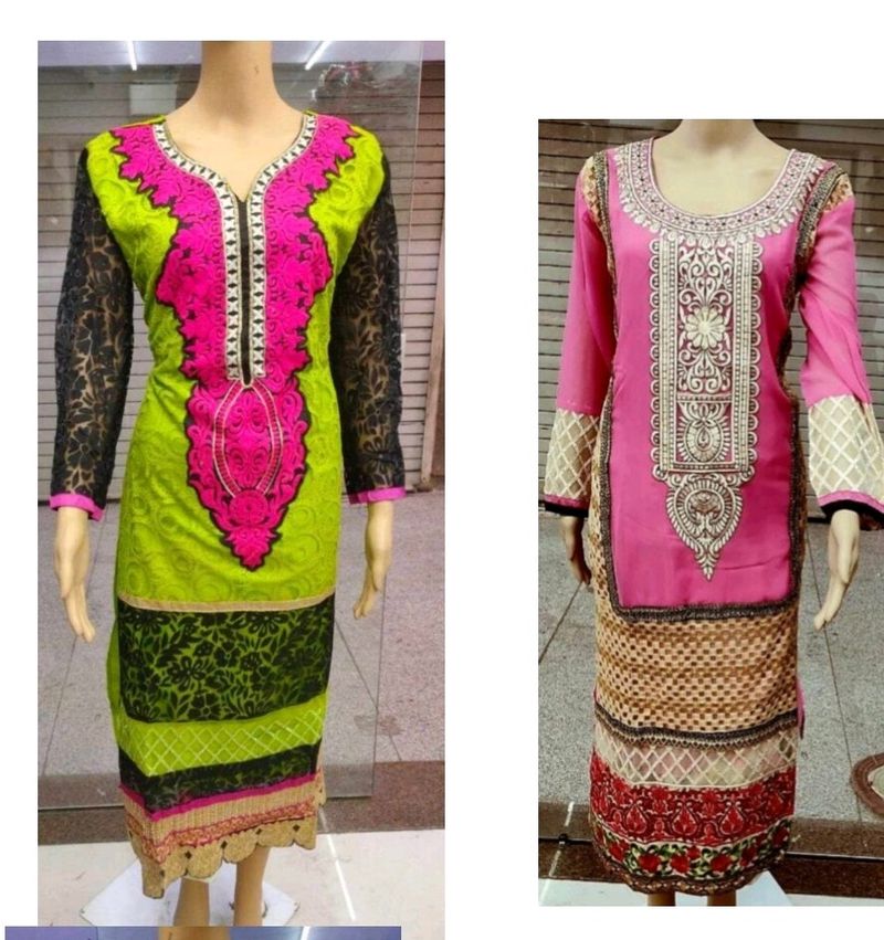 Women's Combo Long Kurti 😍