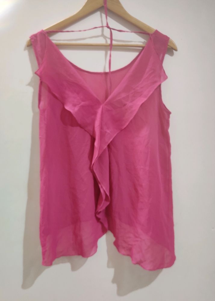 Rose Flared Neckline Top