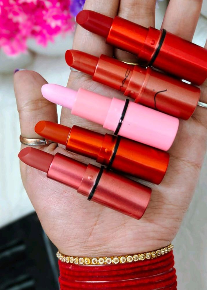 Mac Lipstick 5 Pcs