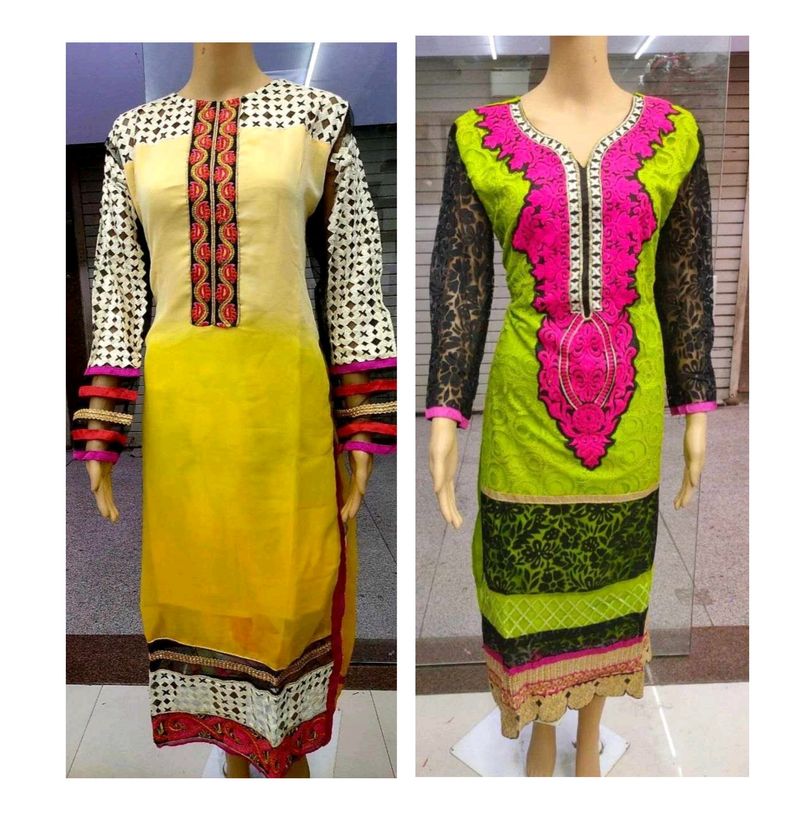 Women's Combo Long Kurti😍😍