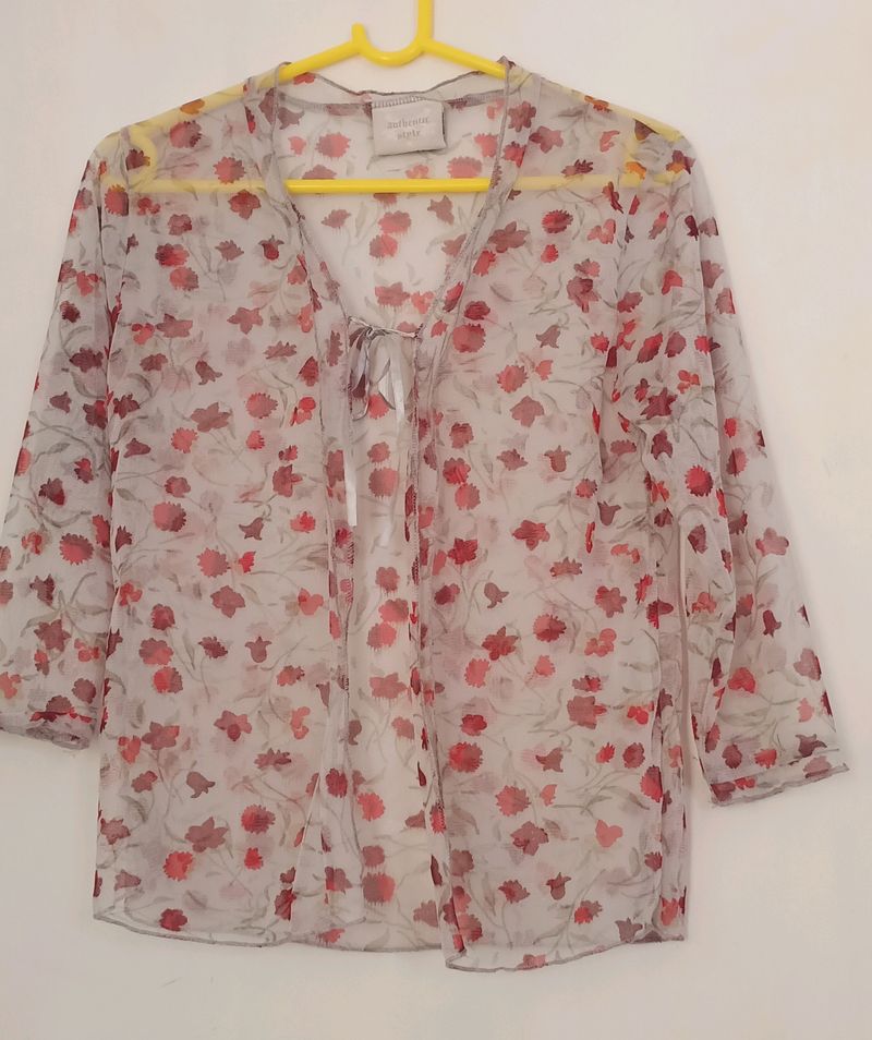 Floral Print Authentic Style Shrug