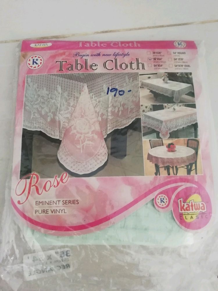 Katwa Classic Lace Vinyl Table Cloth