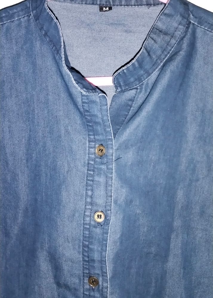 women denim shirt