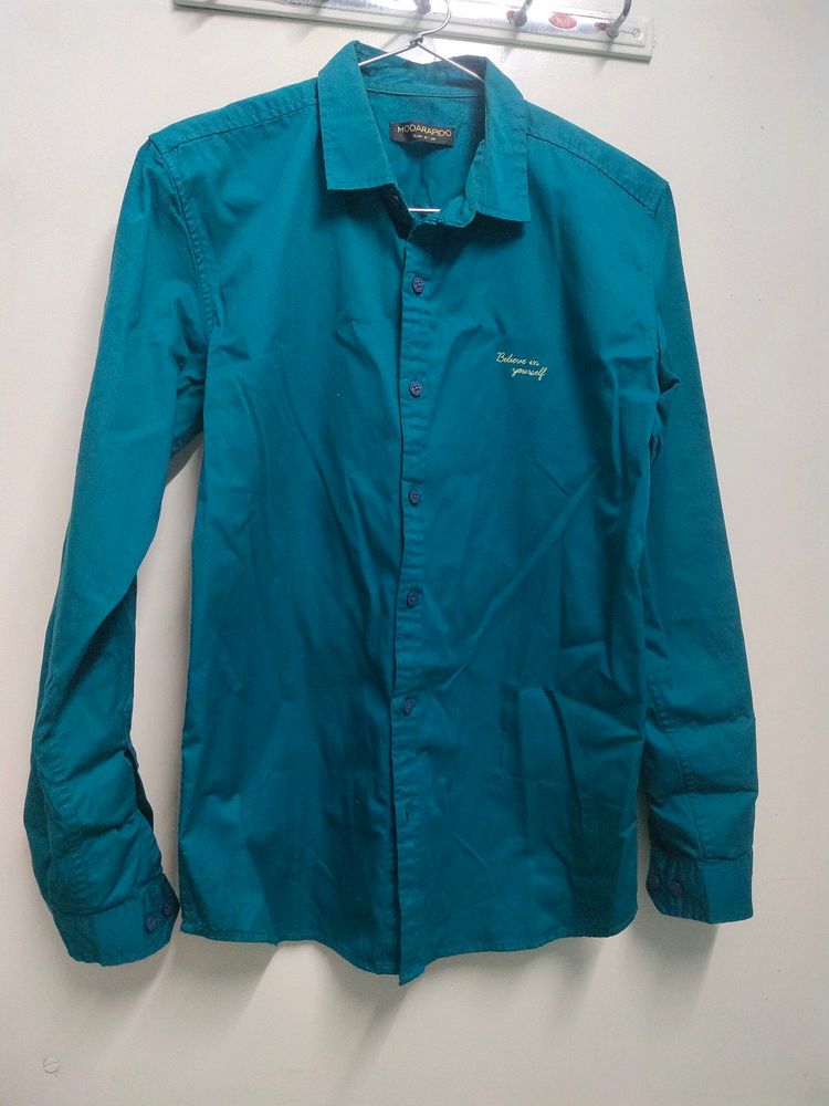 Formal Shirt In Teal Color